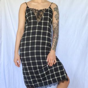 Plaid Slip Dress